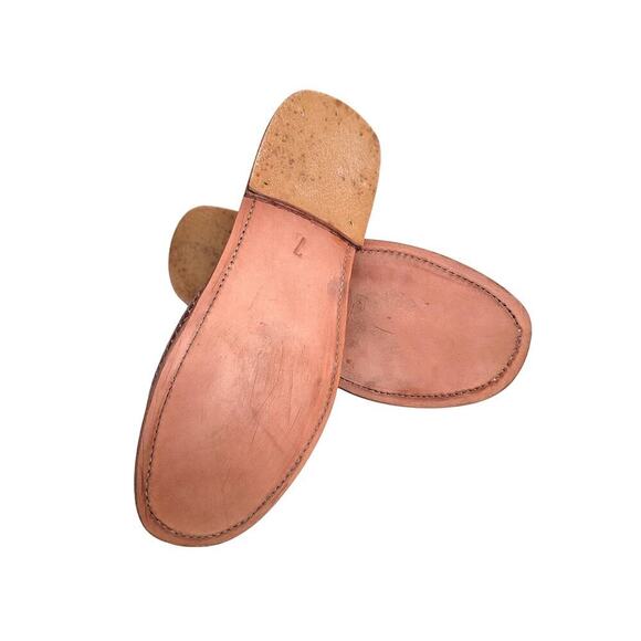 Handmade summer leather shoes for men Size 7 main image 4
